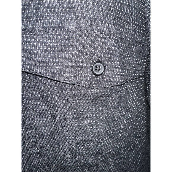 Marc Anthony Luxury Slim Fit Geometric Black White Extra Large Button Up - Picture 2 of 14